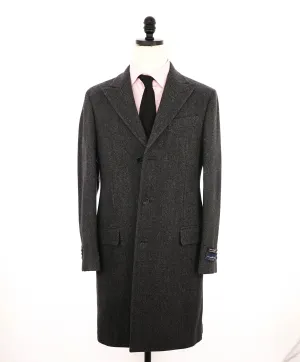 $1,795 ERMENEGILDO ZEGNA - By SAKS FIFTH AVENUE "TWEED" Alpaca/Cashmere Coat - S