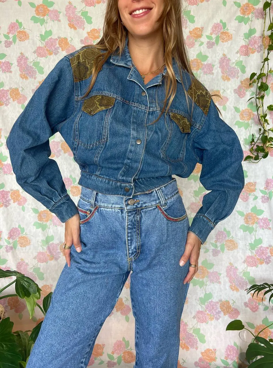 90's Cropped Denim Jacket