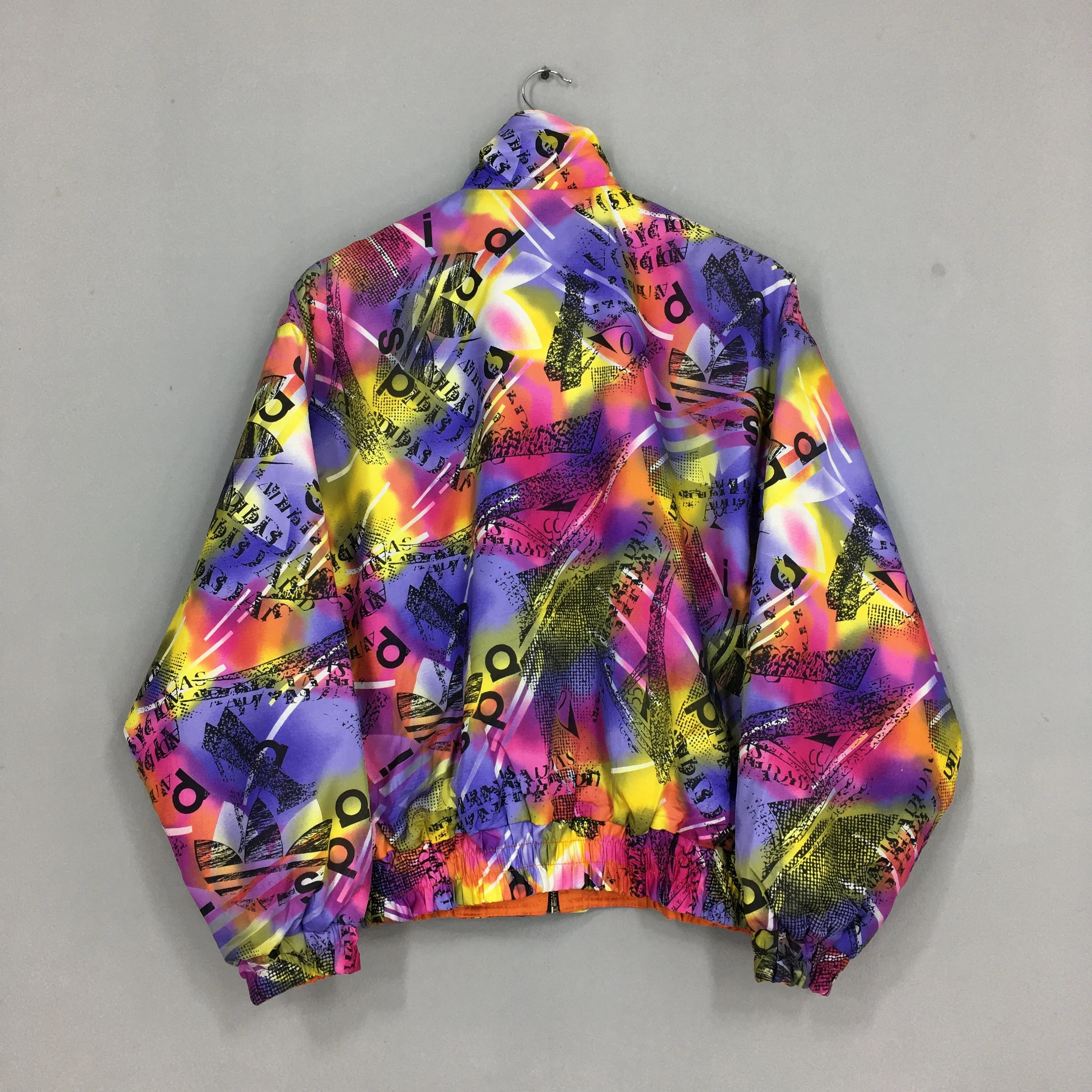 Adidas Trefoil Reversible Crazy Patterned Jacket Medium