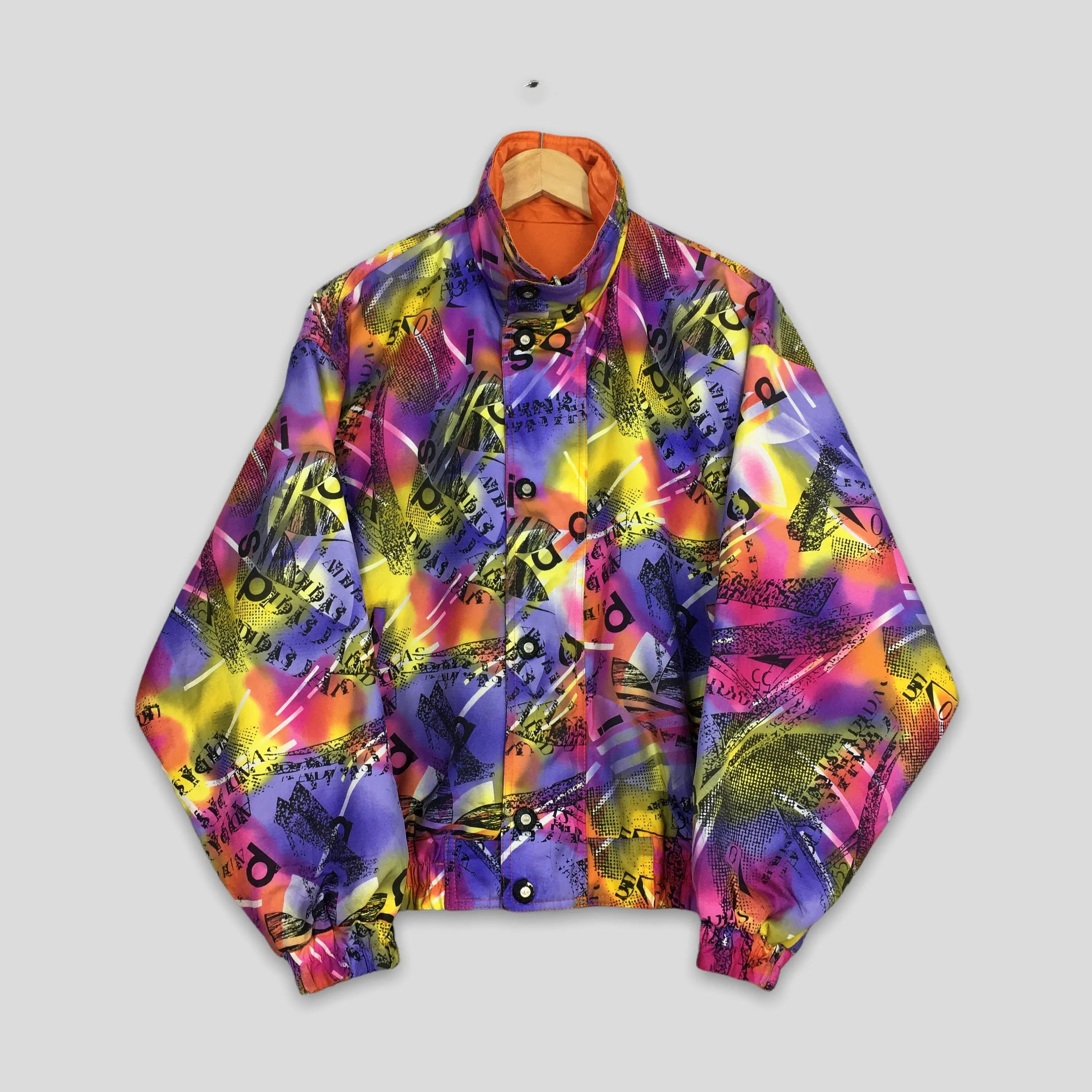 Adidas Trefoil Reversible Crazy Patterned Jacket Medium