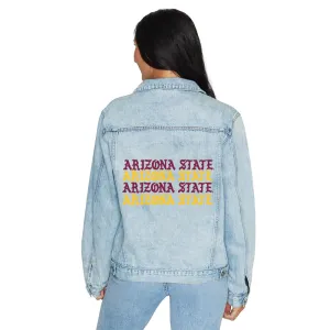 Arizona State ASU Gothic Denim Jacket