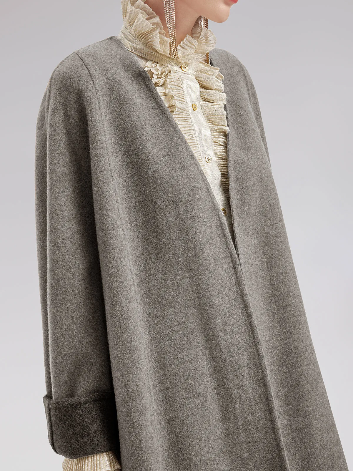 Australian Cashmere Cocoon Coat