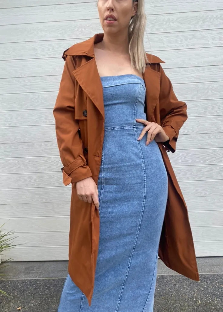 Ava Trench Coat - Tan