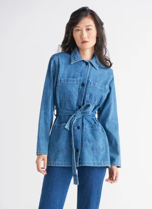 Belted Denim Shacket