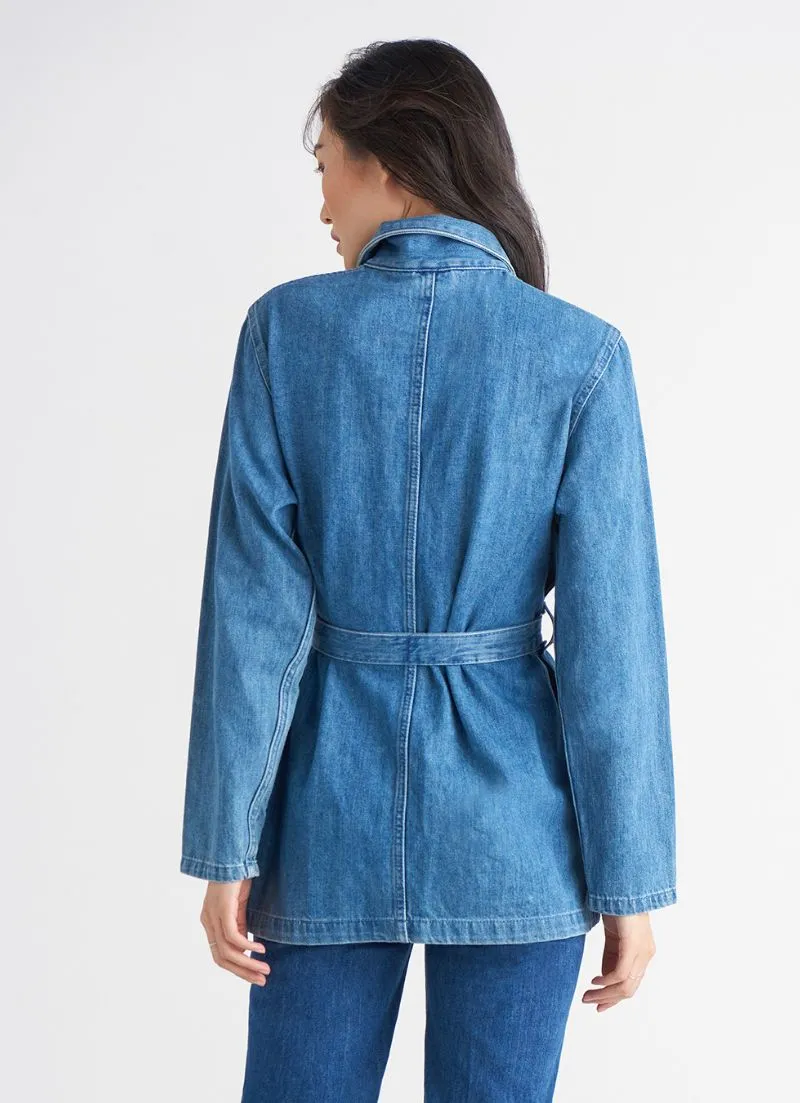 Belted Denim Shacket