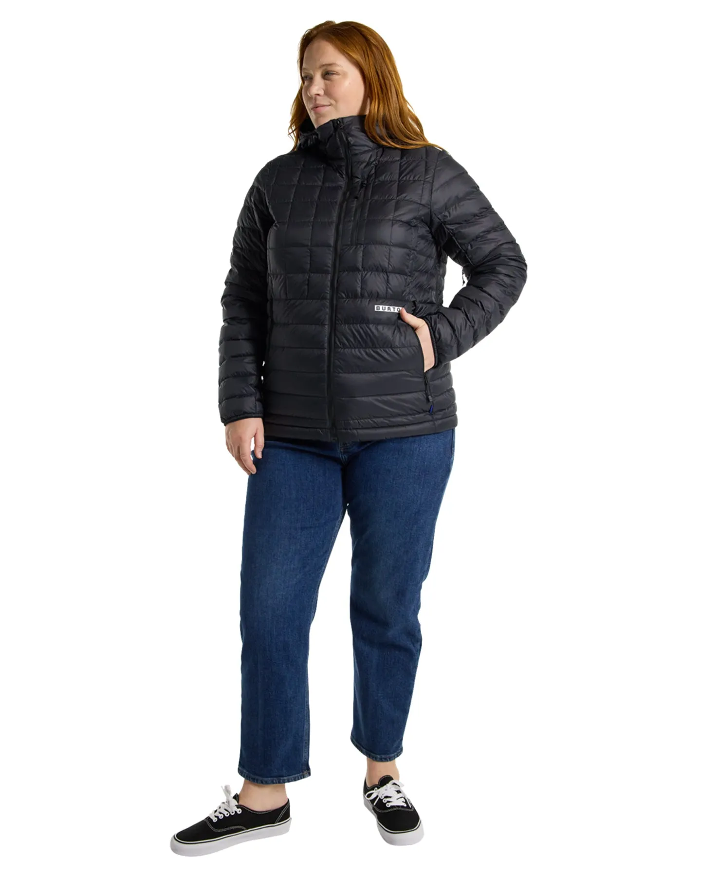 Burton Women's Mid-Heat Hooded Down Insulated Jacket - True Black