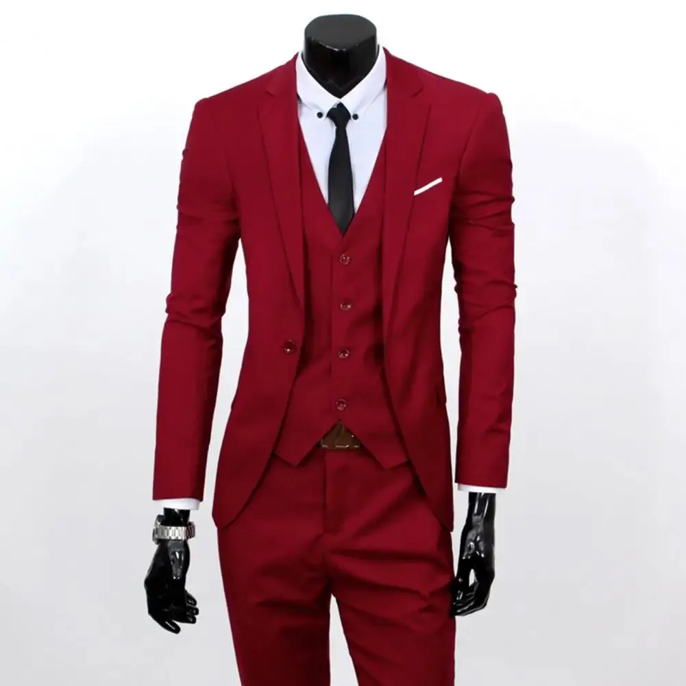 Business blazer sets Men 3 Piece Suit