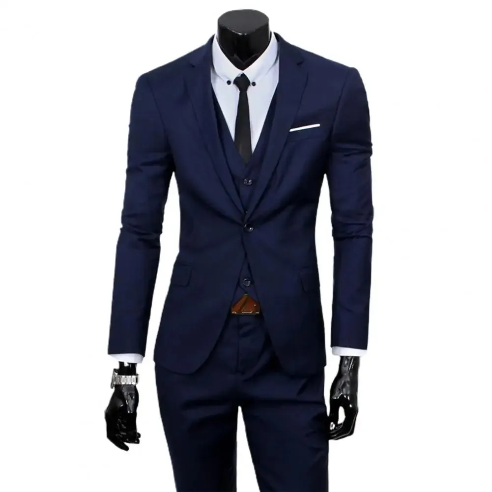 Business blazer sets Men 3 Piece Suit