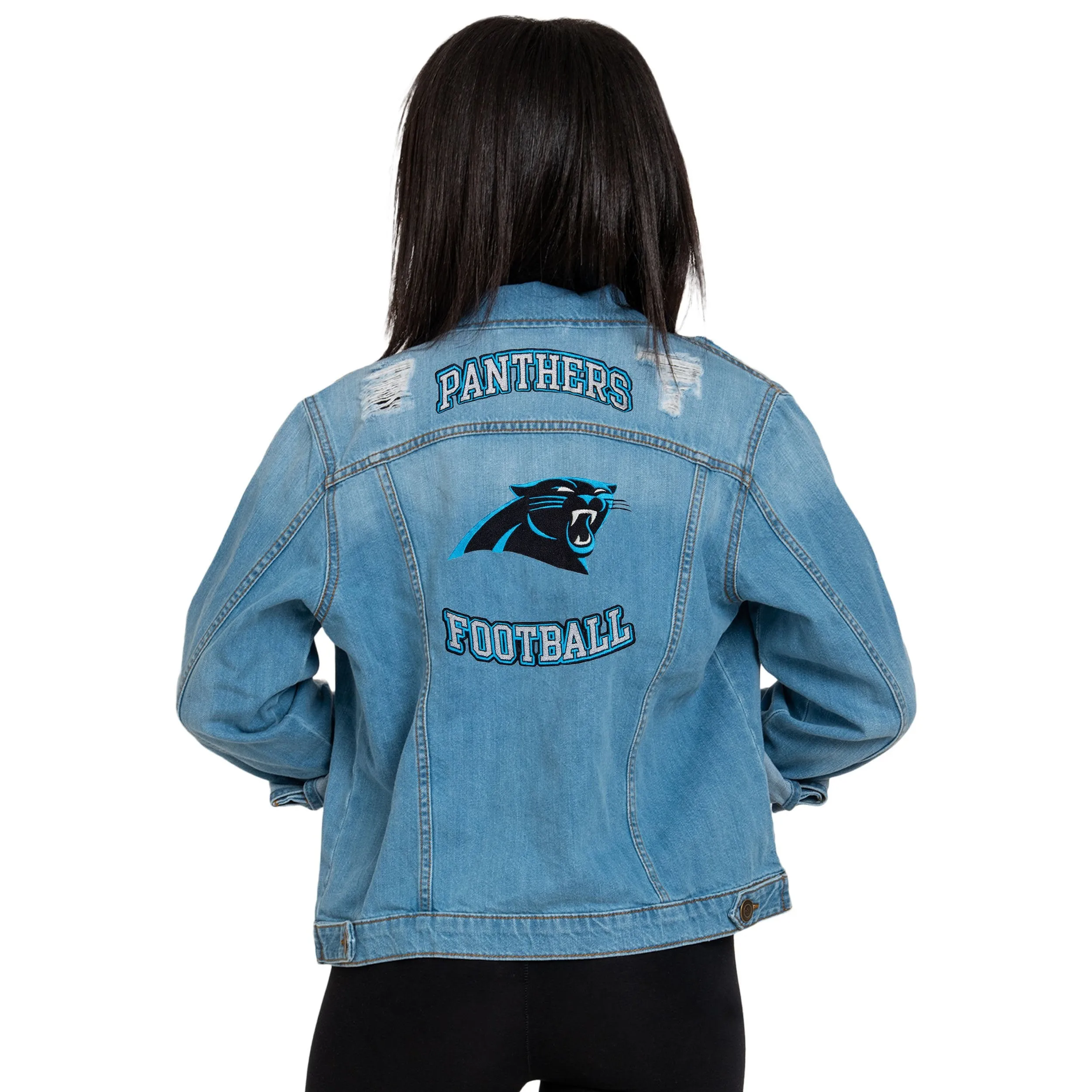 Carolina Panthers NFL Womens Denim Days Jacket