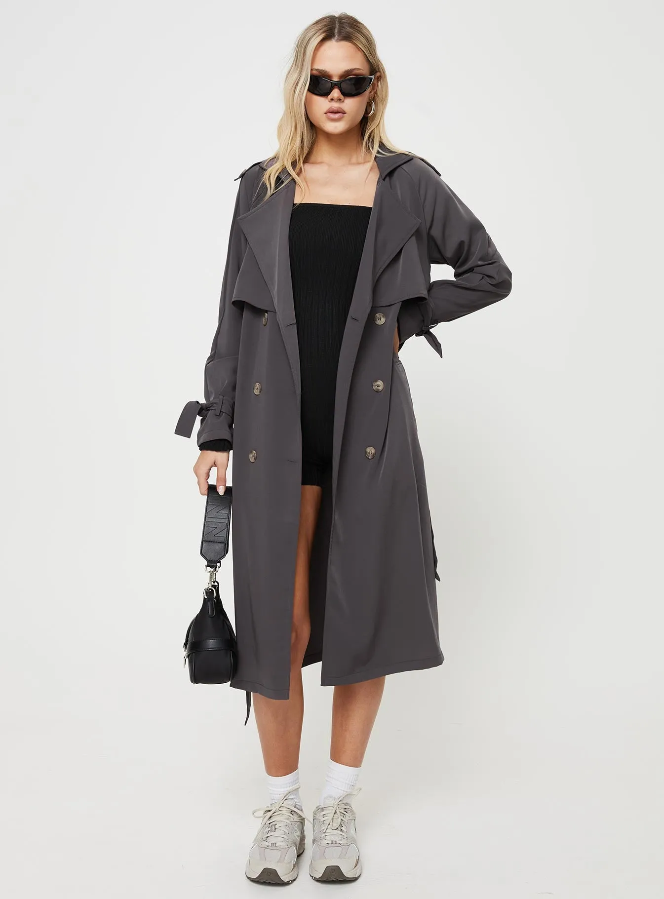 Cassie Trench Coat Grey