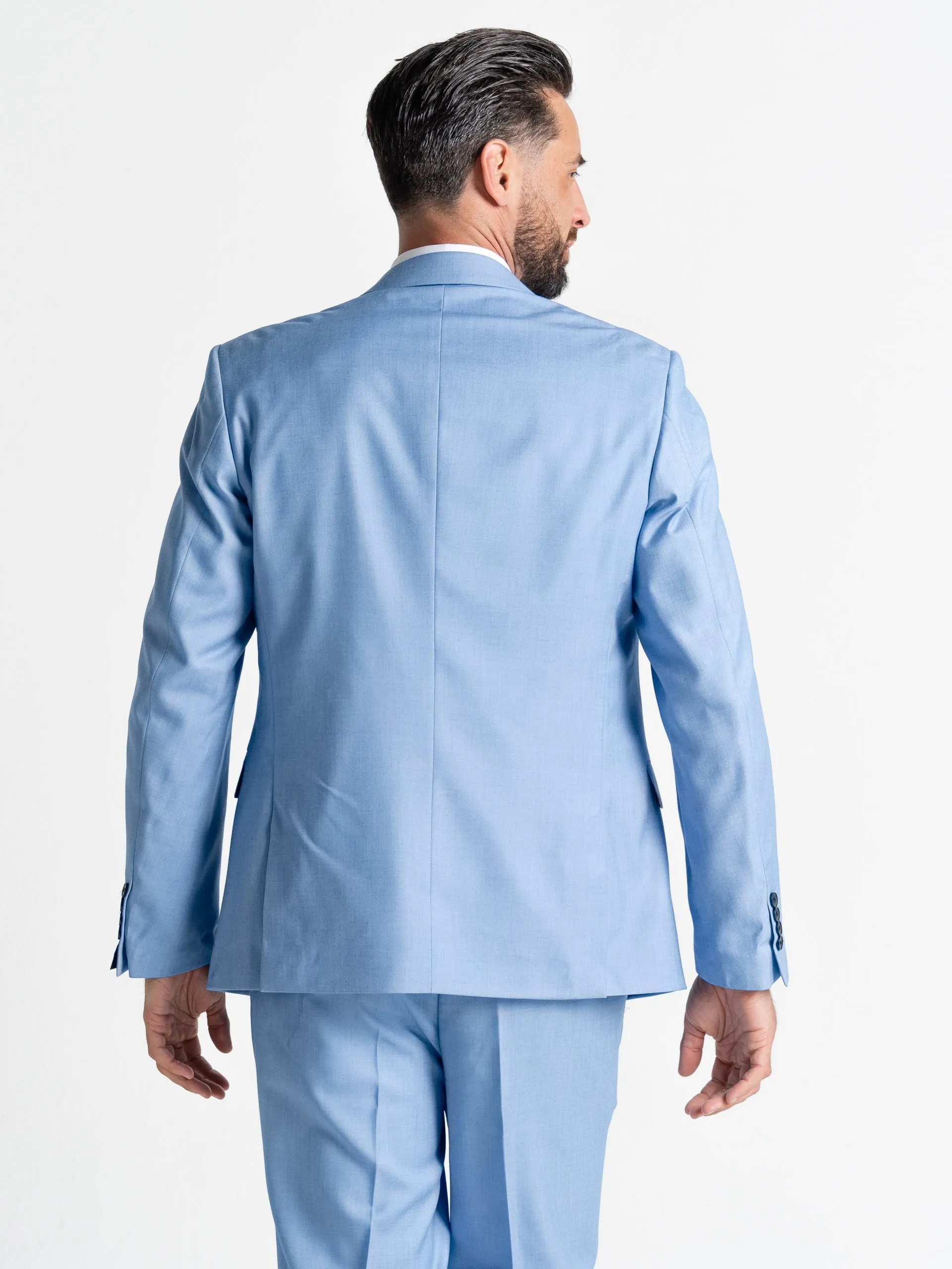 CHARLIE SKY BLUE BLAZER WITH BLUE WAISTCOAT