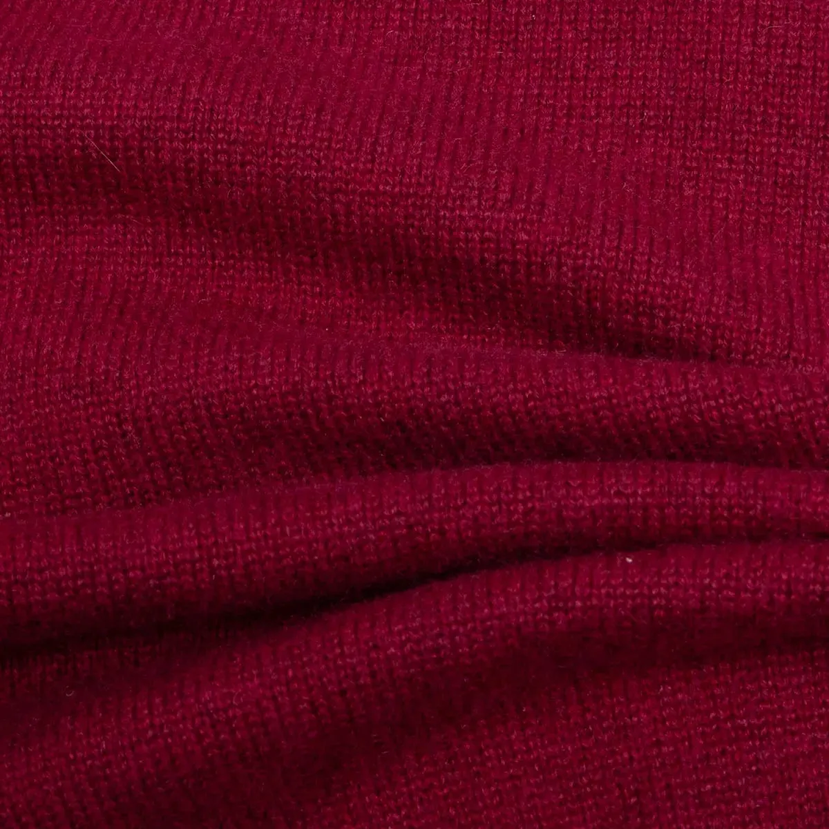 Claret Red Tiree 4ply Crew Neck Cashmere Sweater