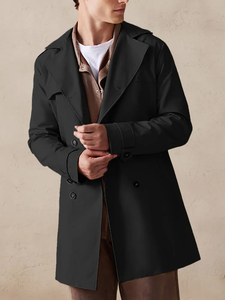 Classic Double-Breasted Trench Coat