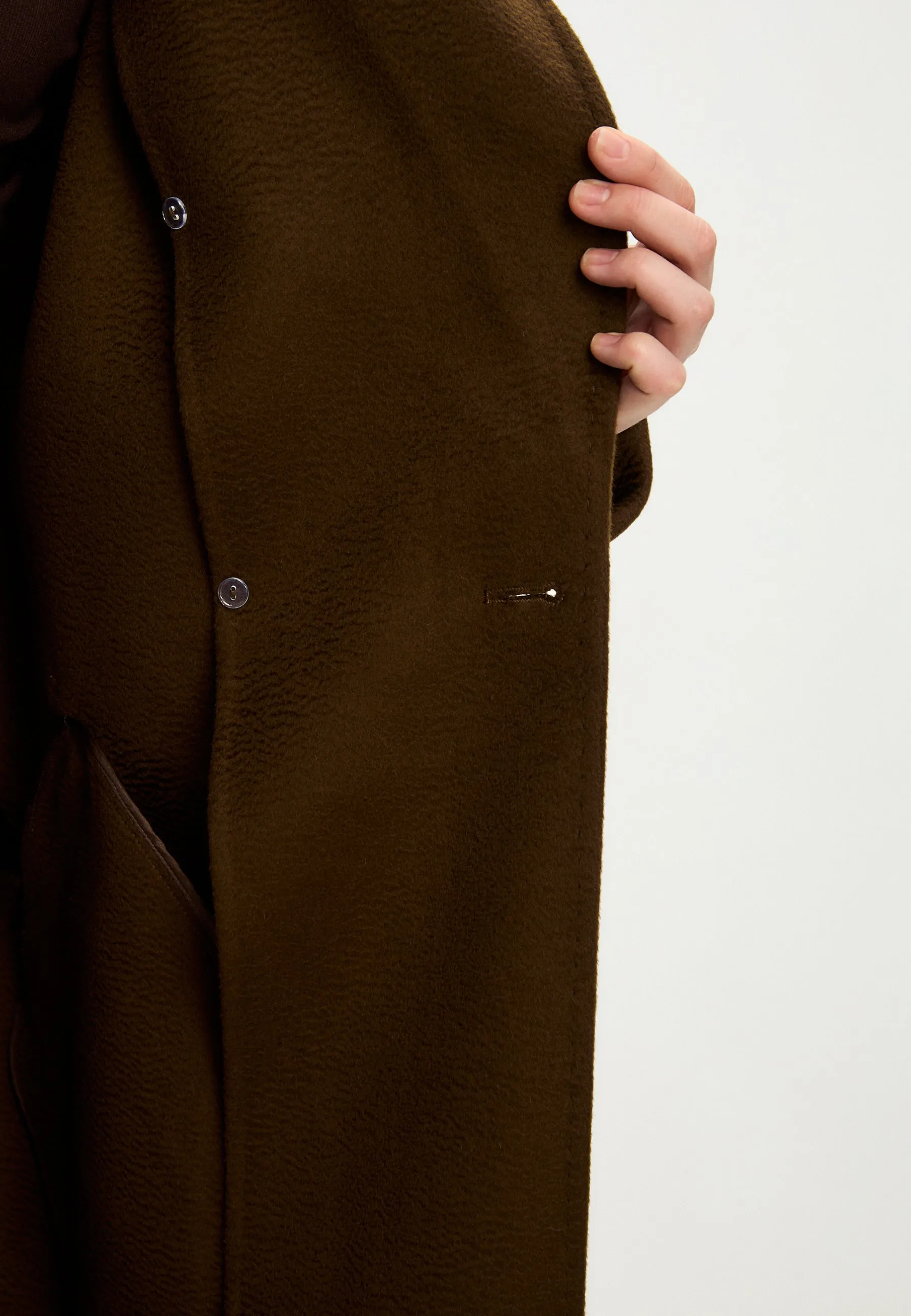 Classic Luxe Long Coat Rosie - Brown