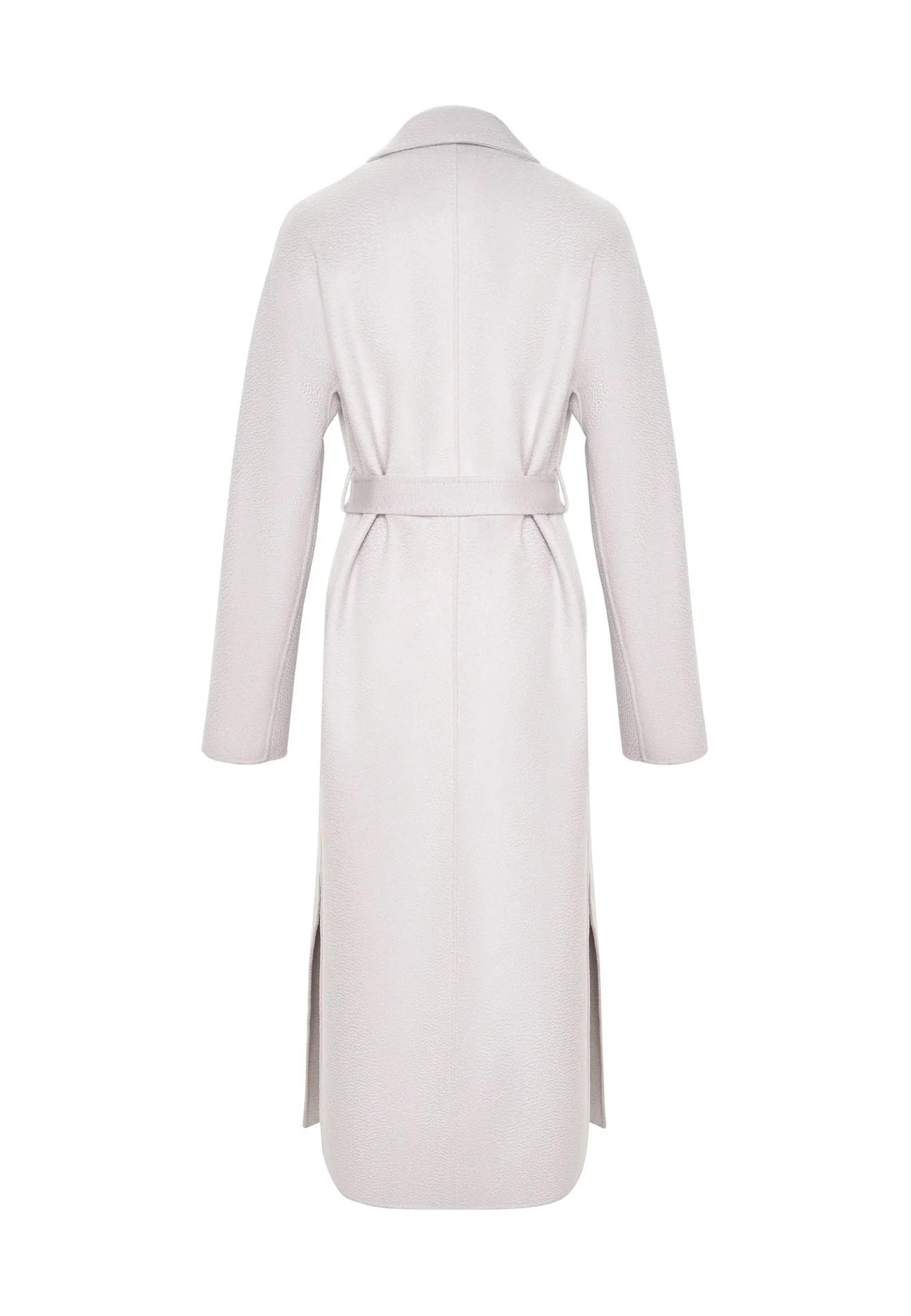 Classic Luxe Long Coat Rosie - White