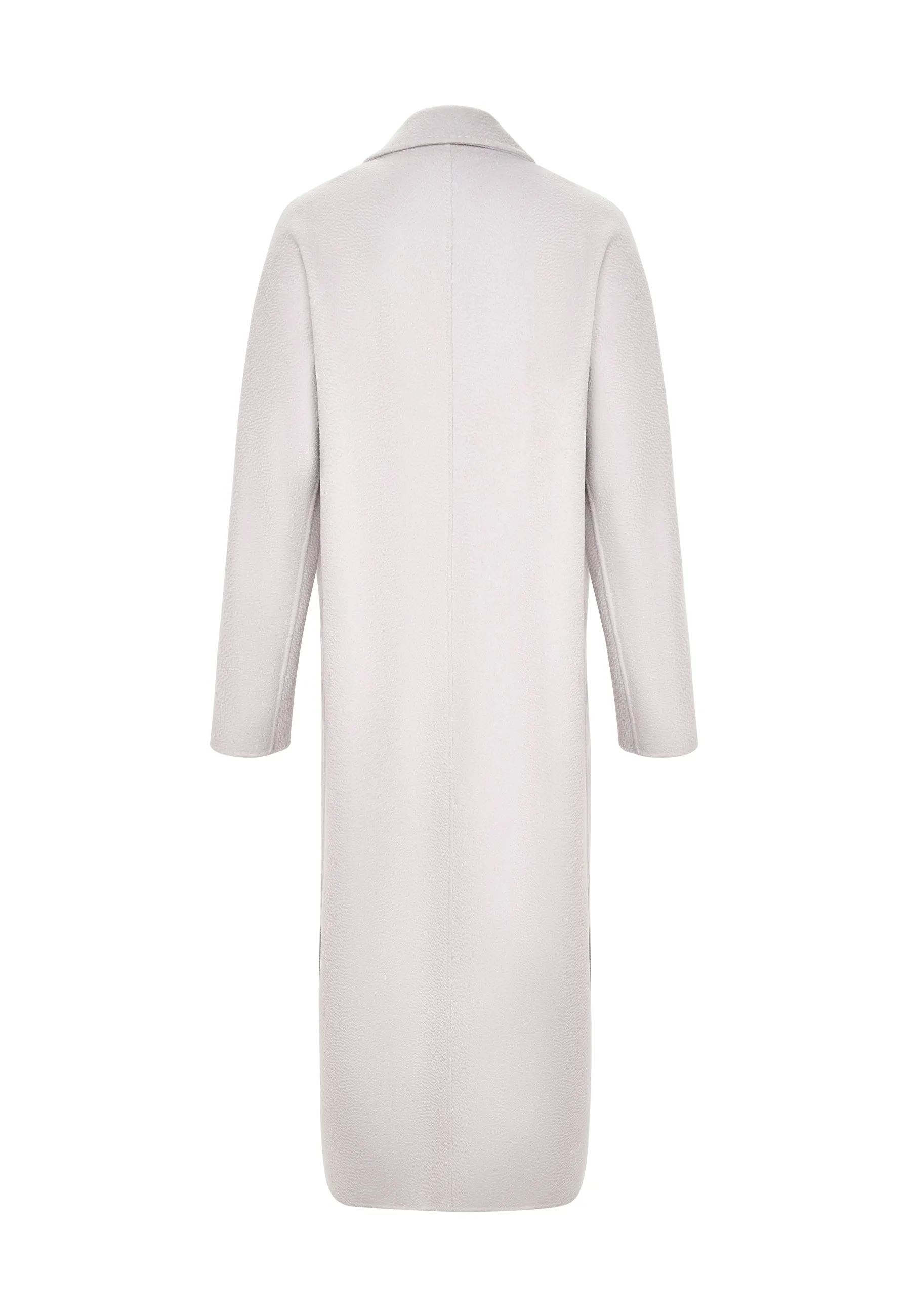 Classic Luxe Long Coat Rosie - White