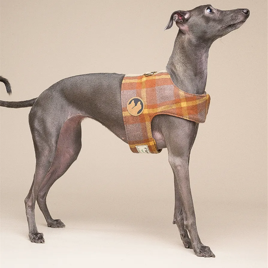 Classic Retro Plaid Vest Harness for Dogs