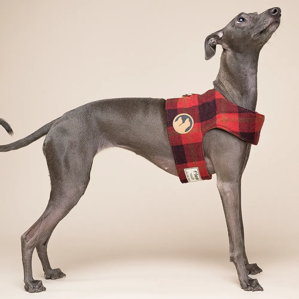 Classic Retro Plaid Vest Harness for Dogs