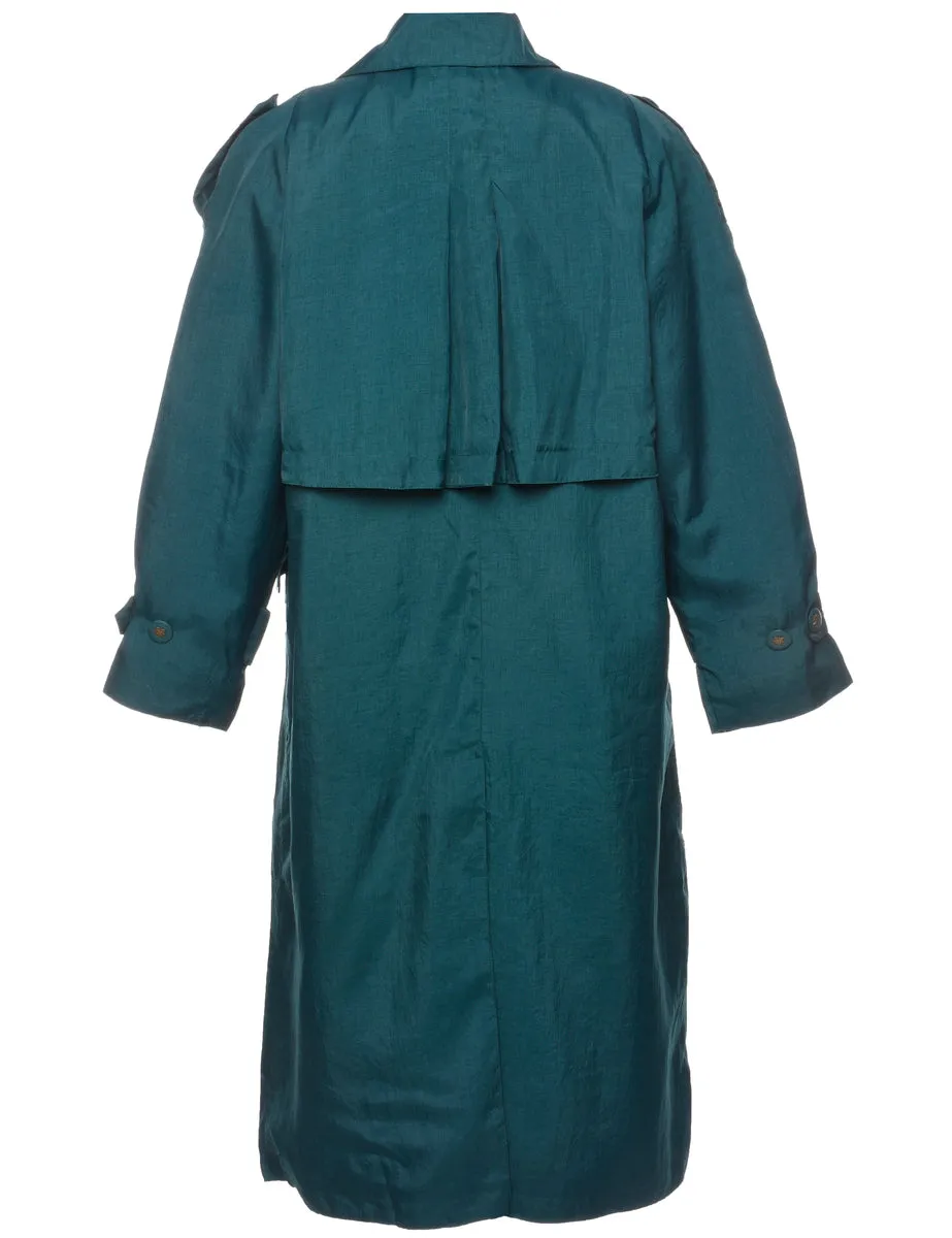 Dark Green Trench Coat - L