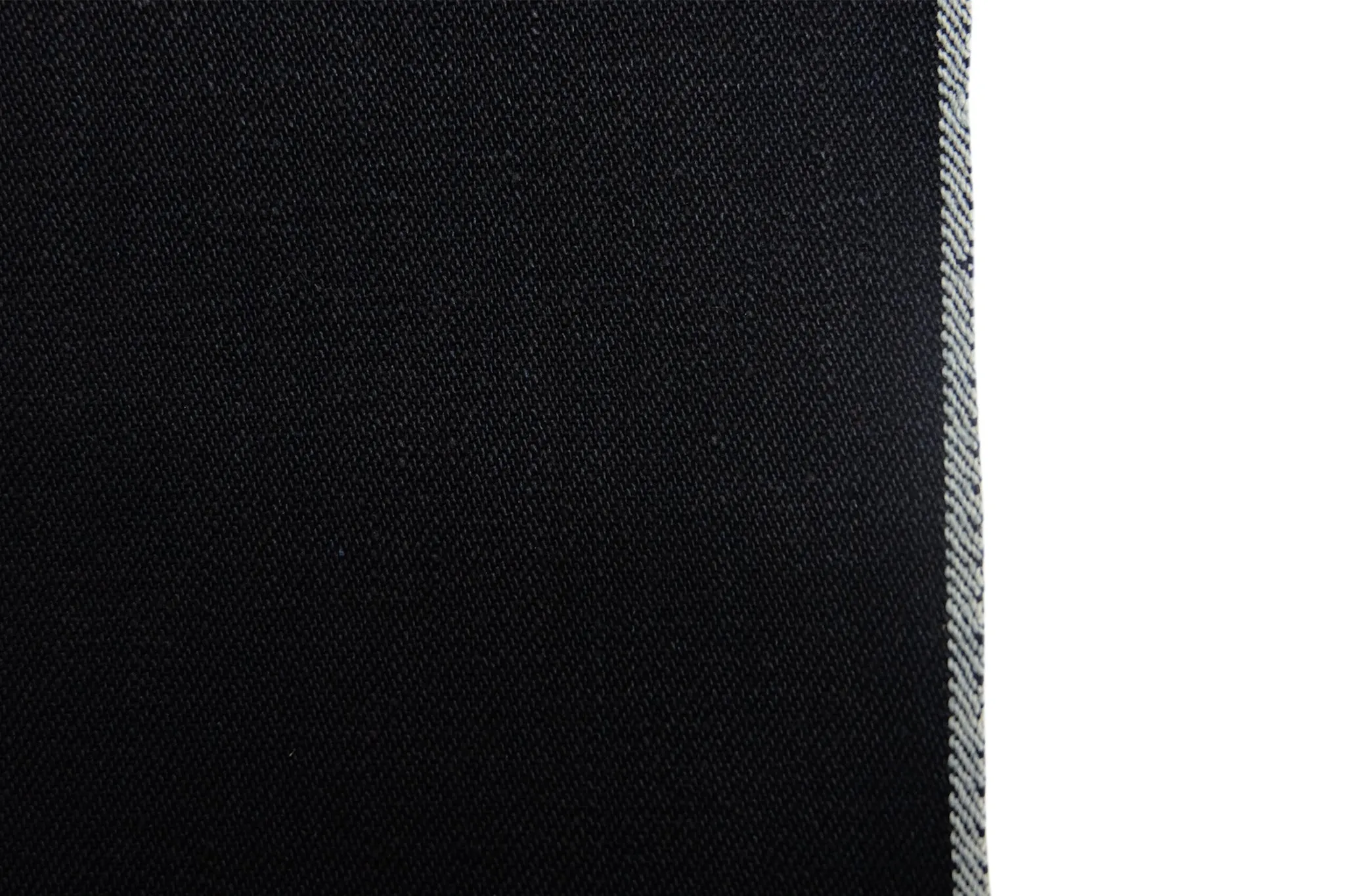 DARK INDIGO X BLACK SELVEDGE DENIM.