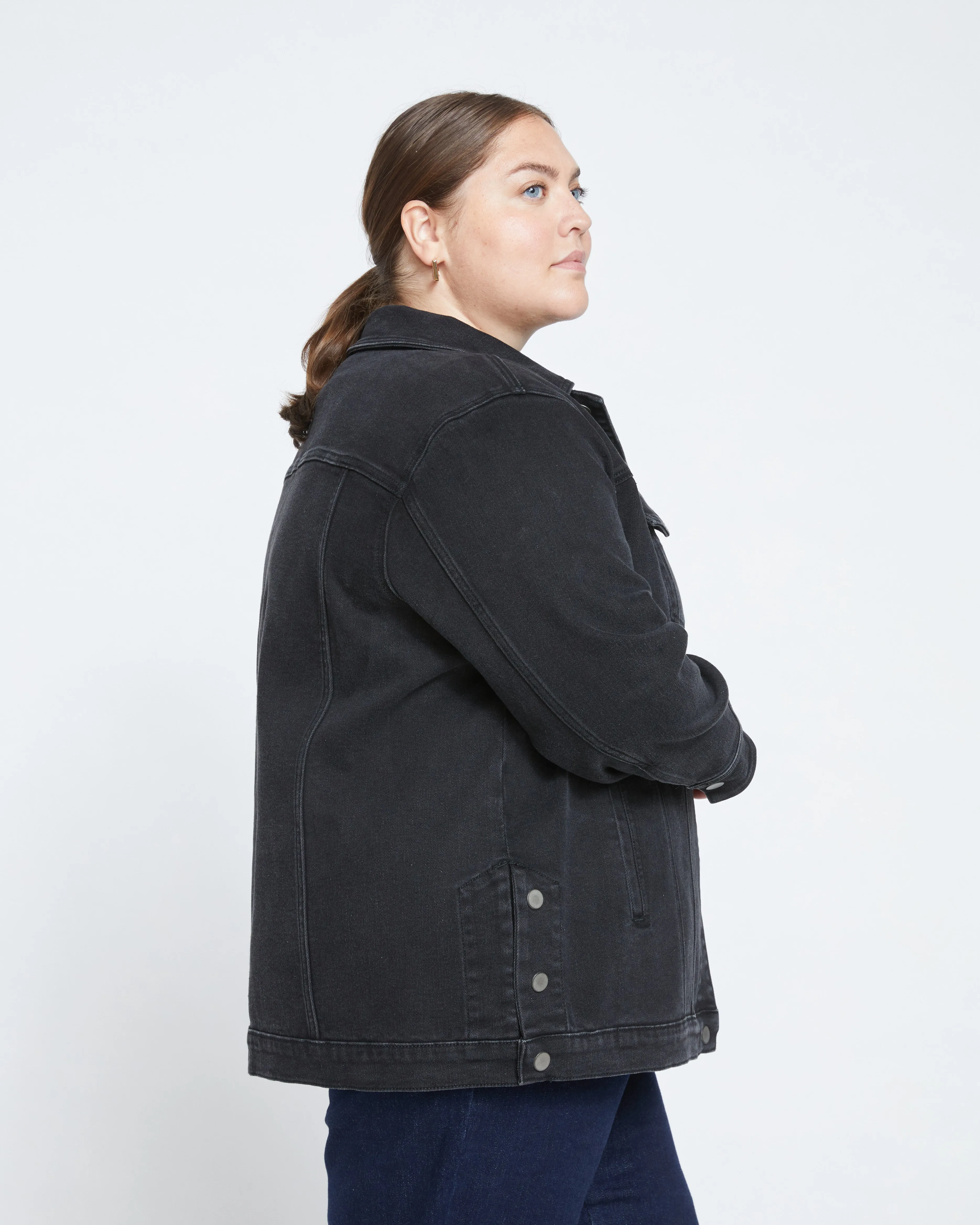 Denim Chore Jacket - Broken Black