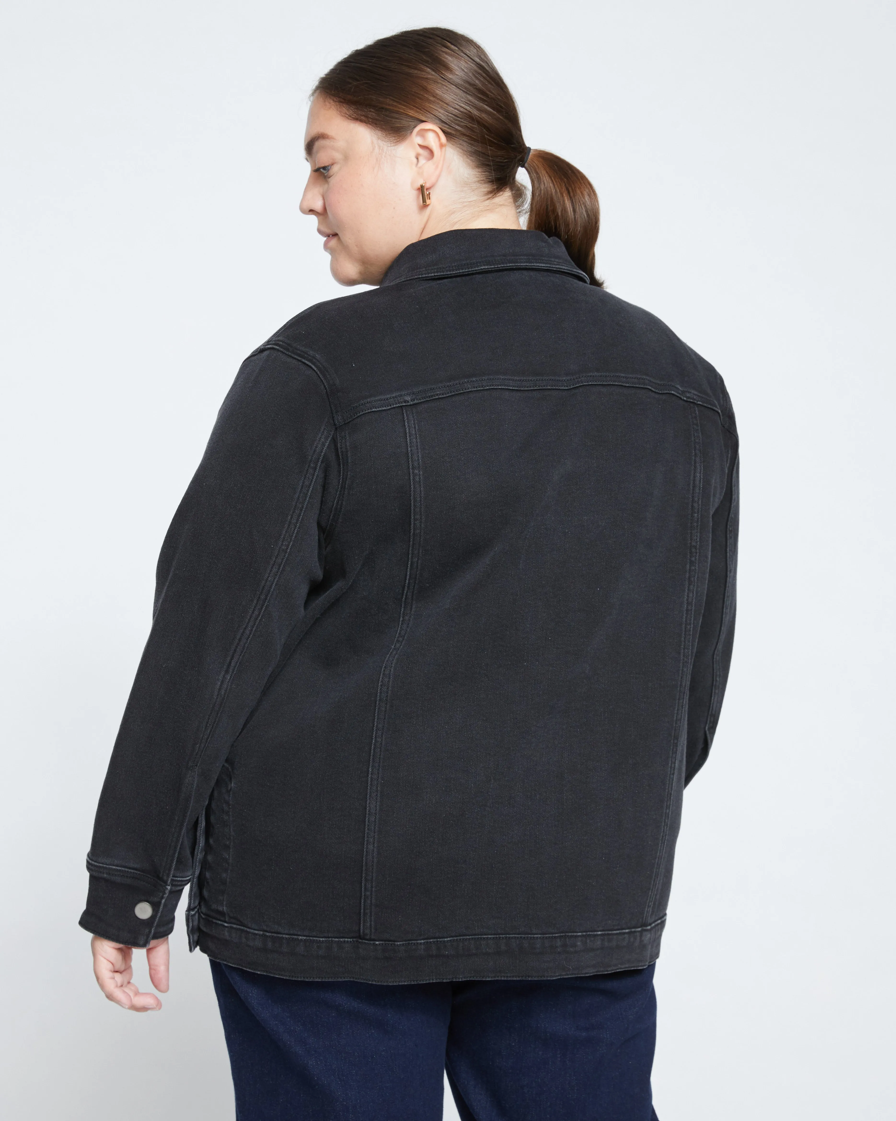 Denim Chore Jacket - Broken Black