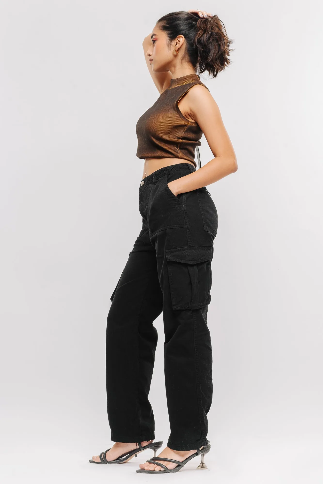 Denim Jade Cargo Pants