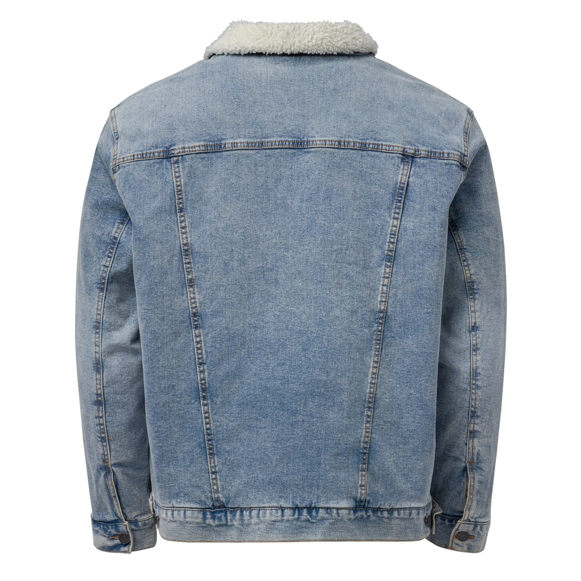 DF - Unisex Light Denim Sherpa Jacket