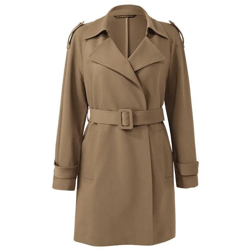 Double Layer Worsted Woolen Trench Coat