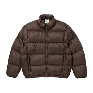 DOWN PUFFER JACKET DARK BROWN