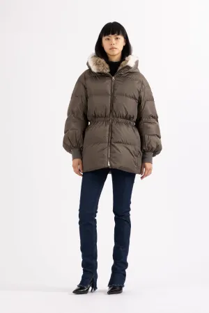 DRAWSTRING DOWN JACKET AZA