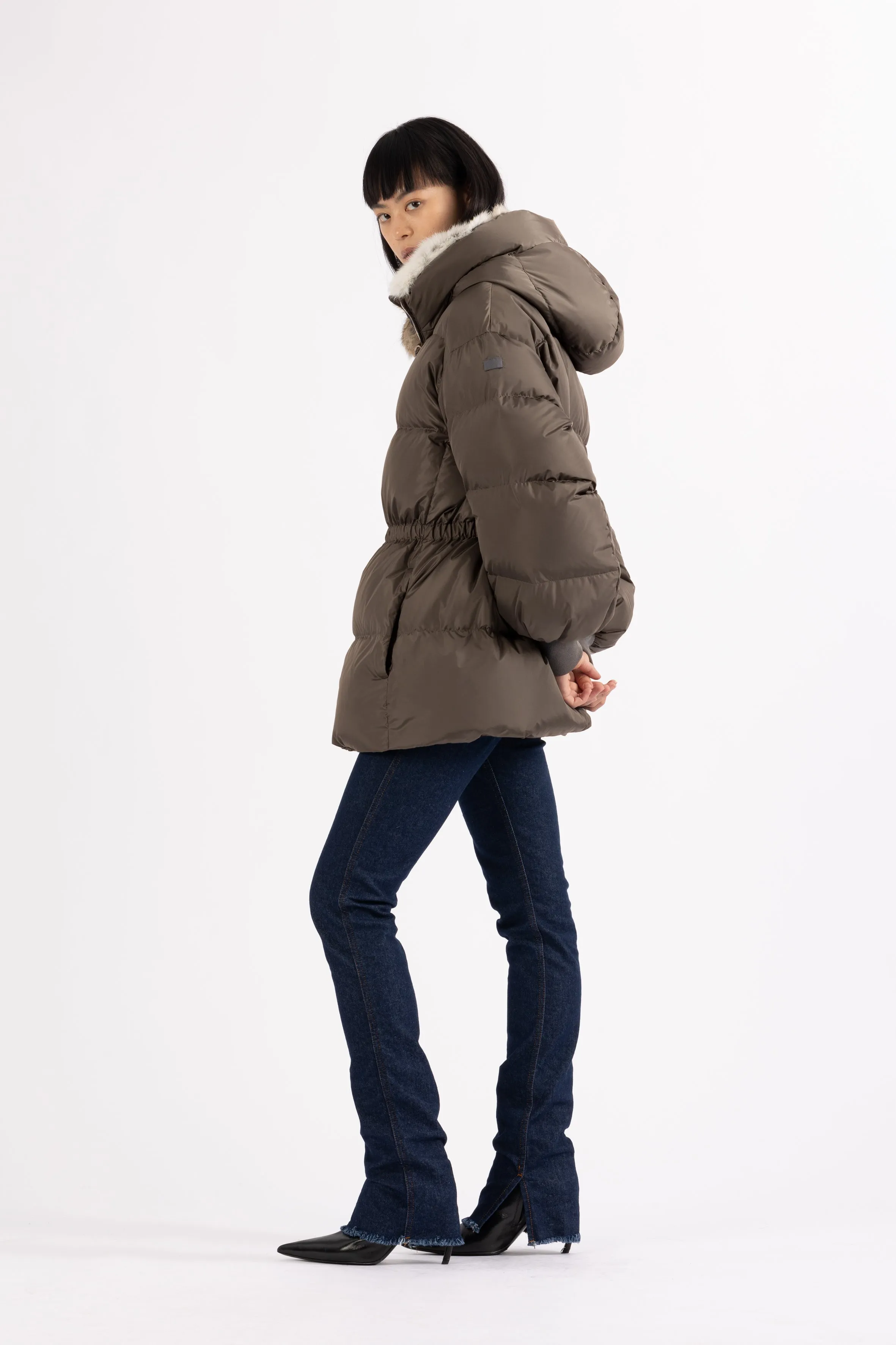 DRAWSTRING DOWN JACKET AZA