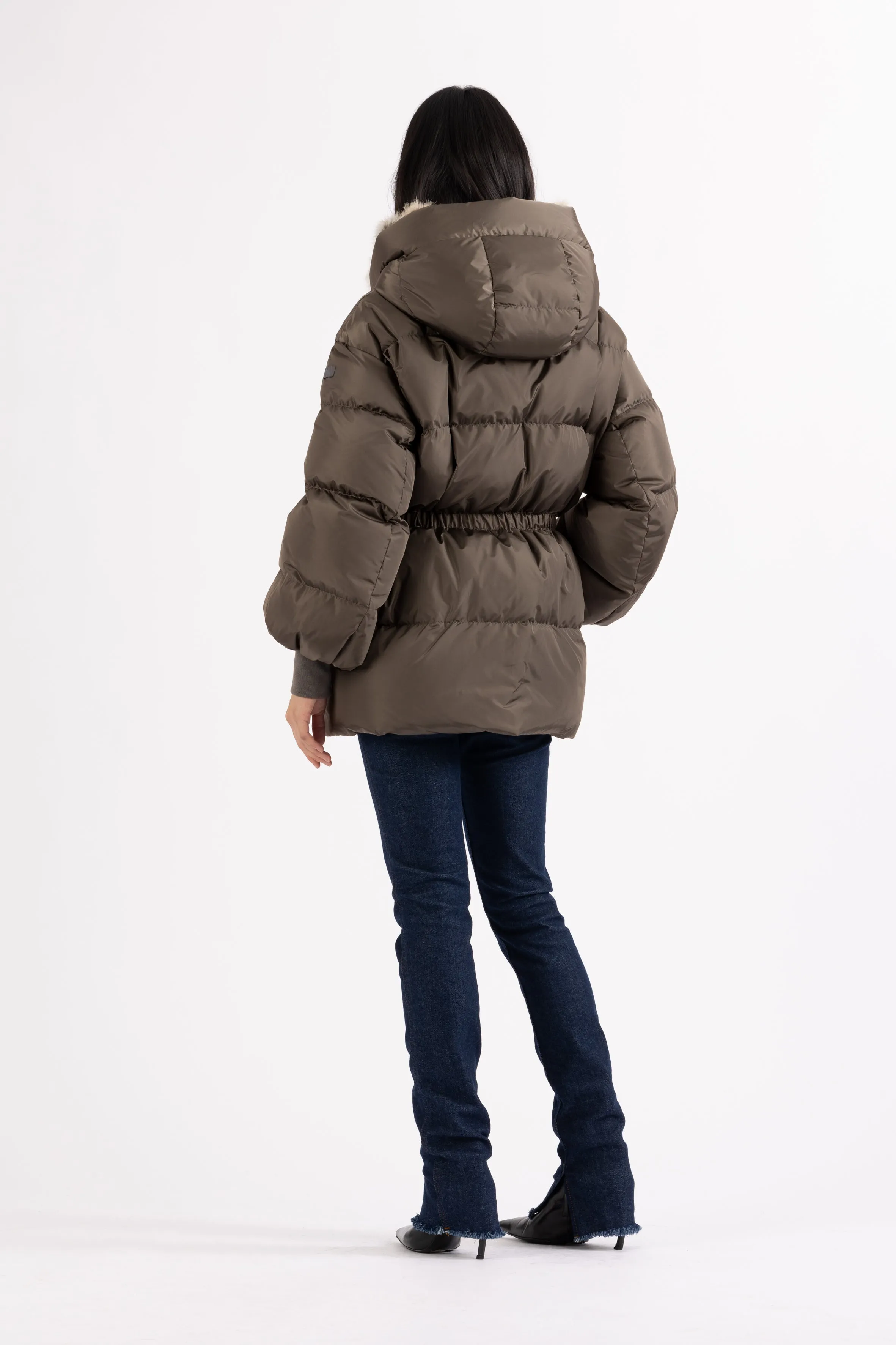 DRAWSTRING DOWN JACKET AZA