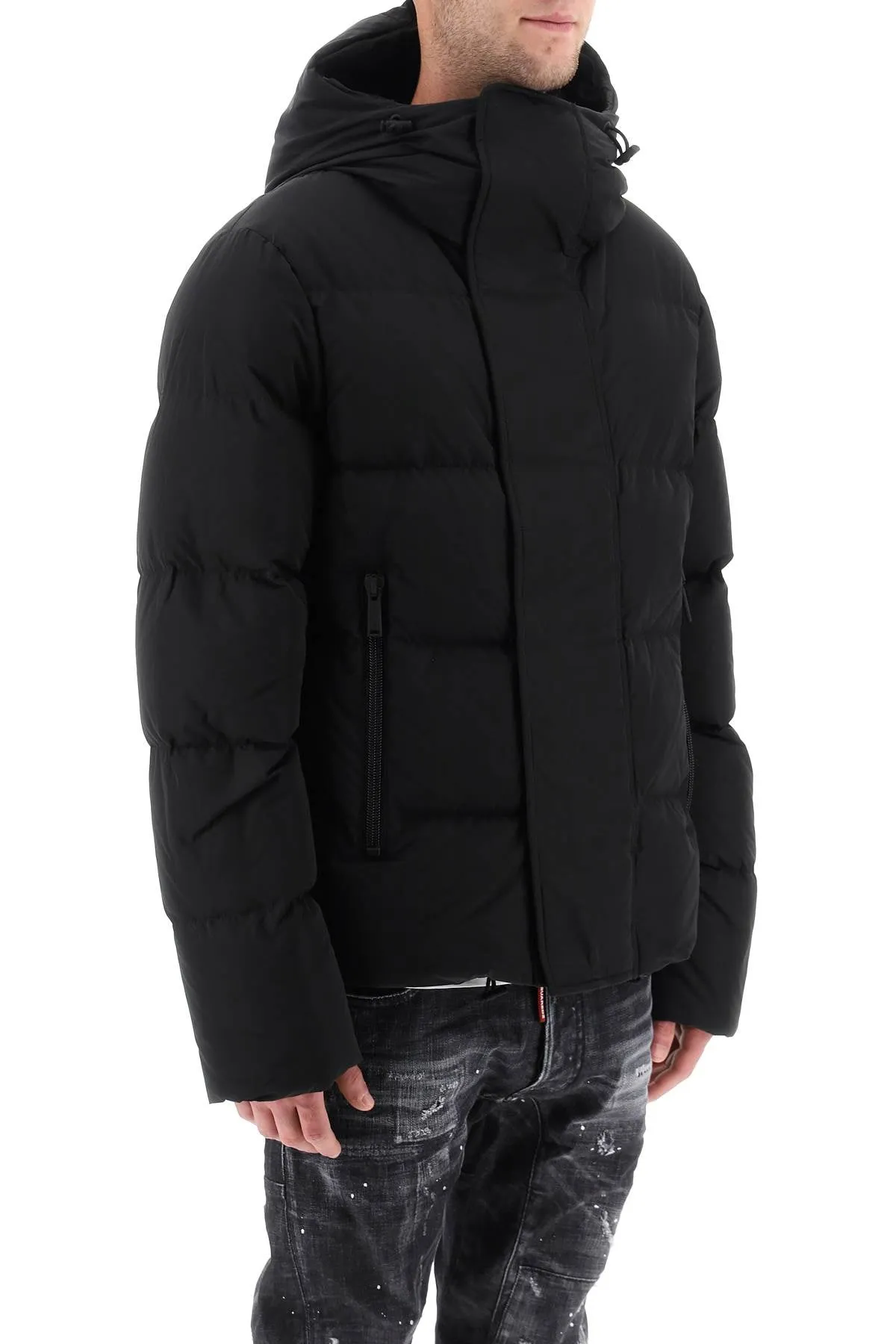 Dsquared2 short hooded down jacket