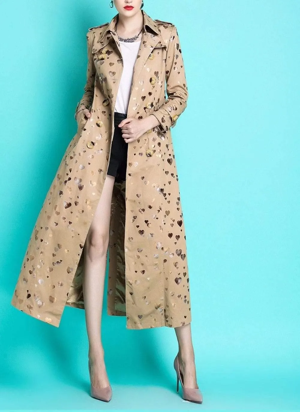 England Style Autumn Spring Trench Coat