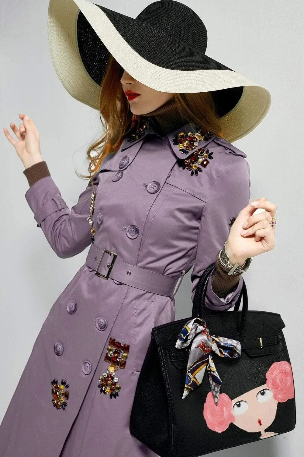 England Style Autumn Spring Trench Coat