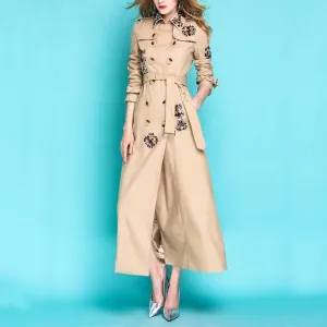 England Style Autumn Spring Trench Coat