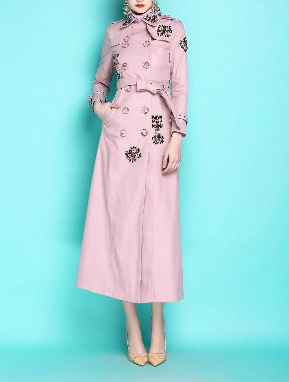 England Style Autumn Spring Trench Coat