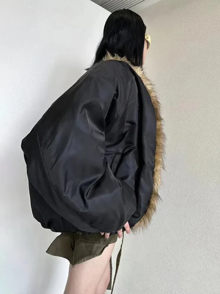 Faux Fur Puffer Jacket