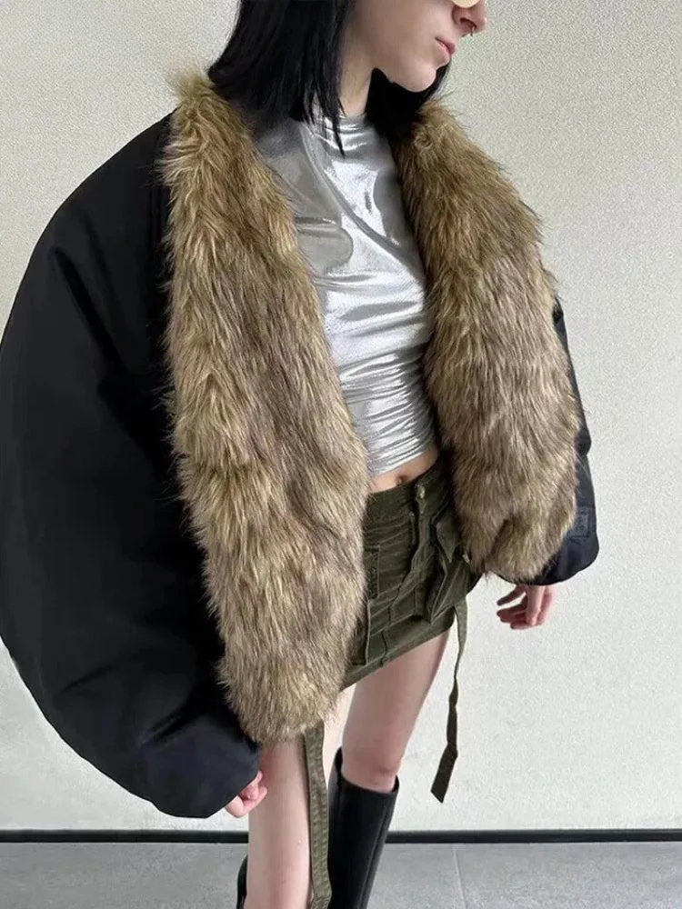 Faux Fur Puffer Jacket