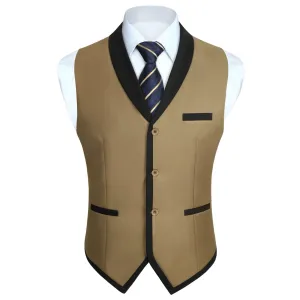 Formal Suit Vest - KHAKI