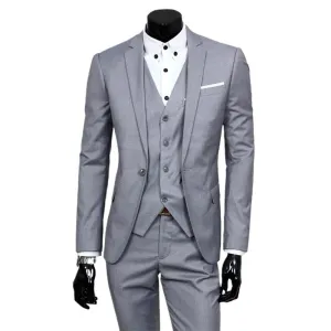 Funki Buys | Suits | Men's Classic 3 Pcs Formal Wedding Suit