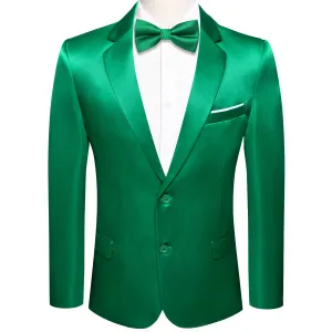 Hi-Tie Blazer Forest Green Party Solid Top Men Suit