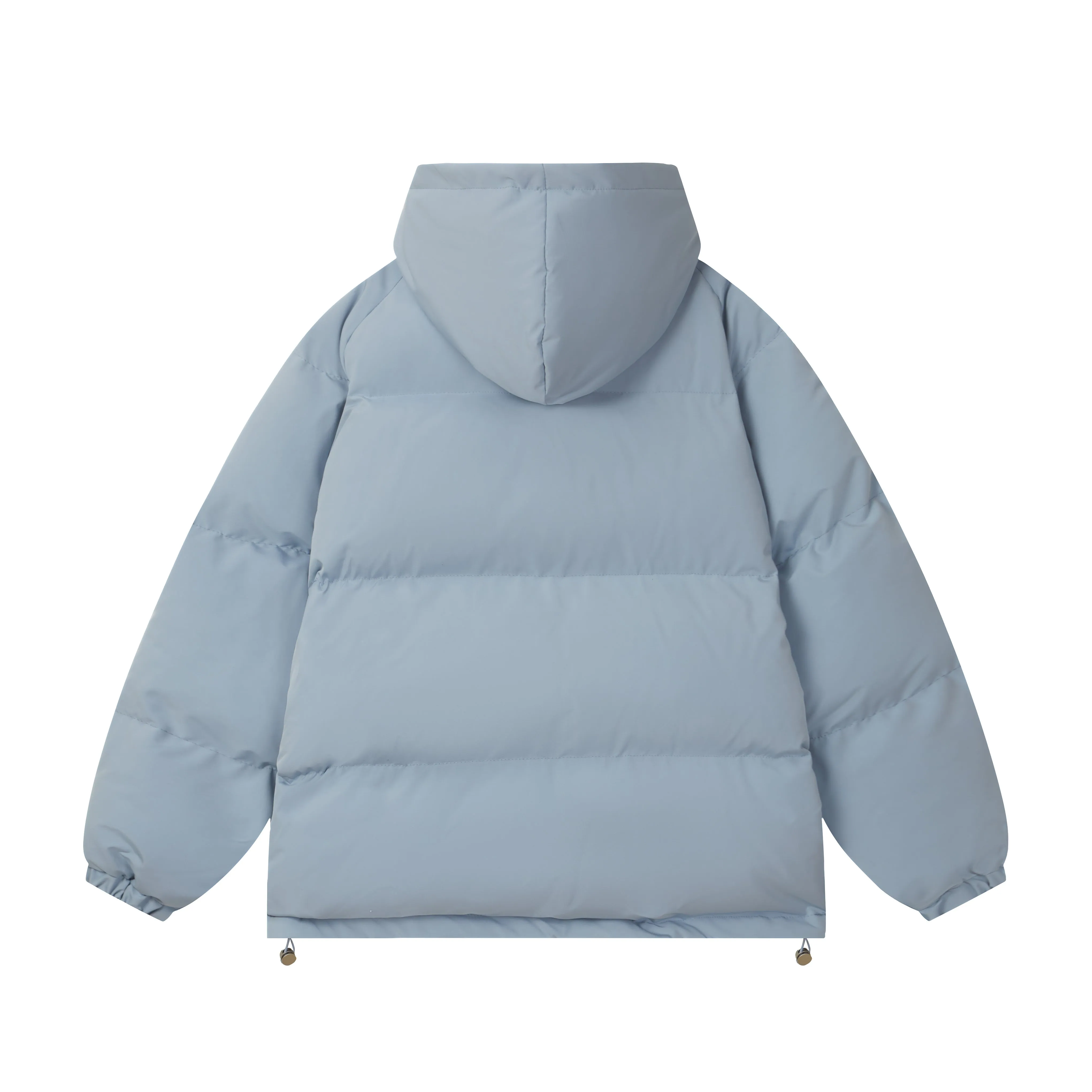 Hooded Slicker Puffer Jacket