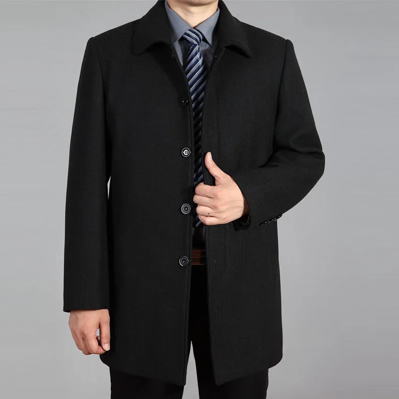 INSTOCK - Autumn and winter woolen coat for men