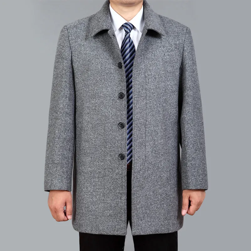 INSTOCK - Autumn and winter woolen coat for men