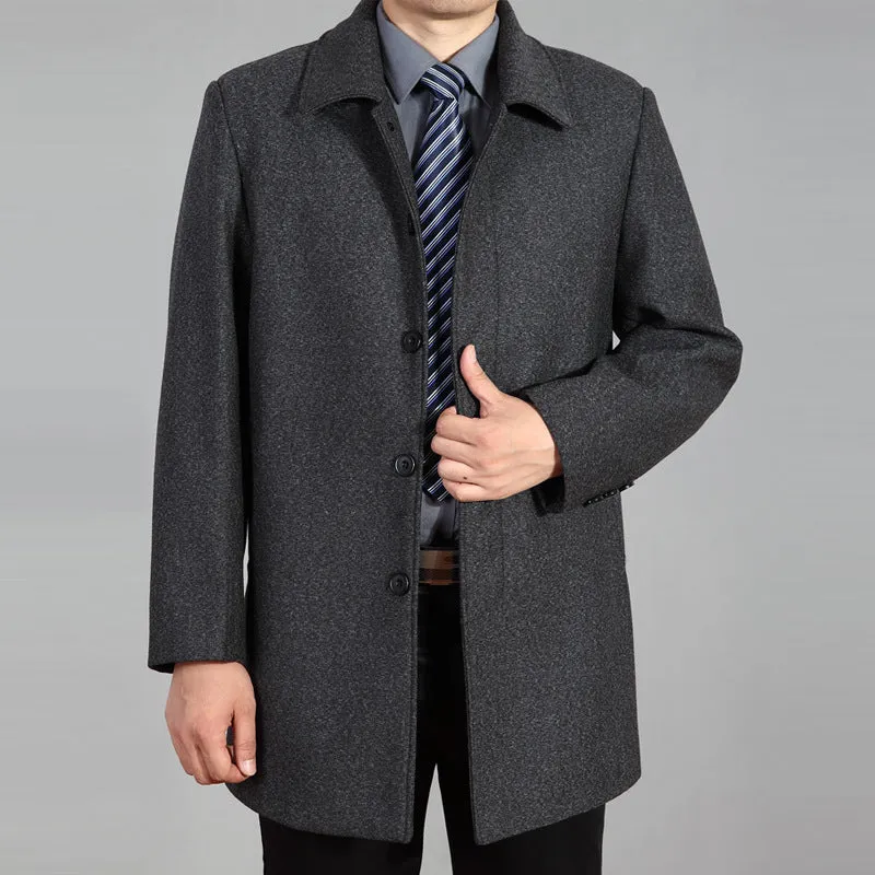 INSTOCK - Autumn and winter woolen coat for men