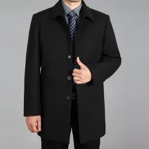 INSTOCK - Autumn and winter woolen coat for men