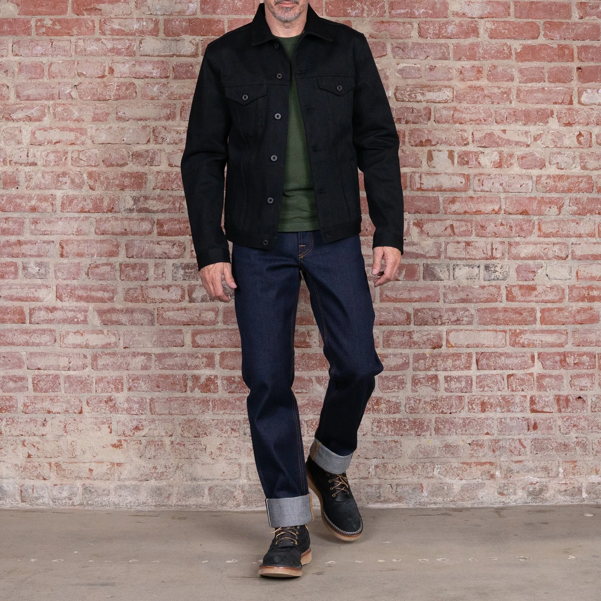 Ironside Jacket 21.5oz 'Mayhem' Double Black Japan Selvage Denim