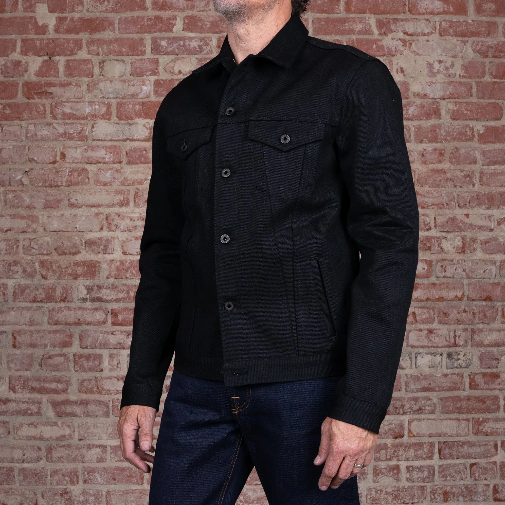 Ironside Jacket 21.5oz 'Mayhem' Double Black Japan Selvage Denim